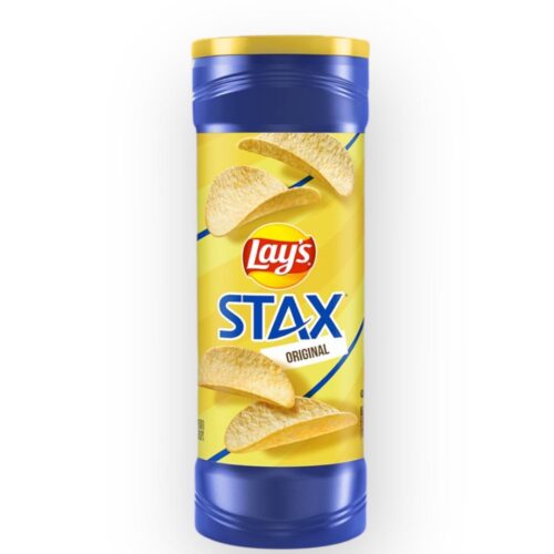 Tubo de Patatas Fritas Lays Stax Sabor Original crujientes